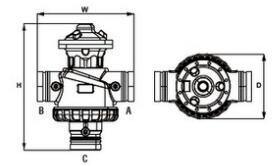 Angle Flow 4'' Back Flushing Control Valve for Irrigation