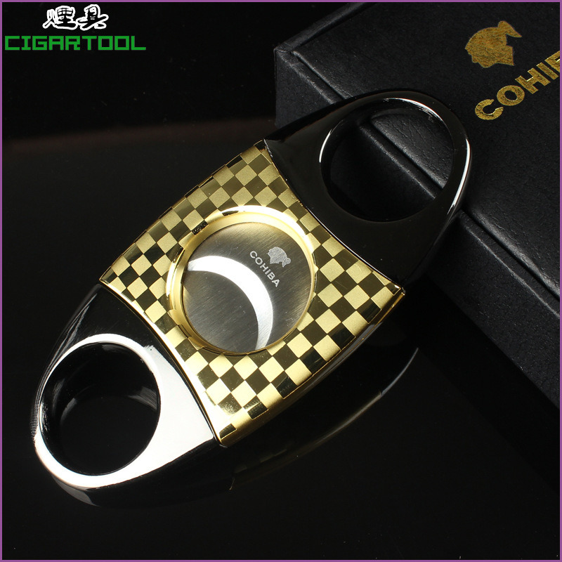 Top-Quality Cohiba Fashion Golden Cigarette Cutters Cigar Scissors (ES-CA-005)