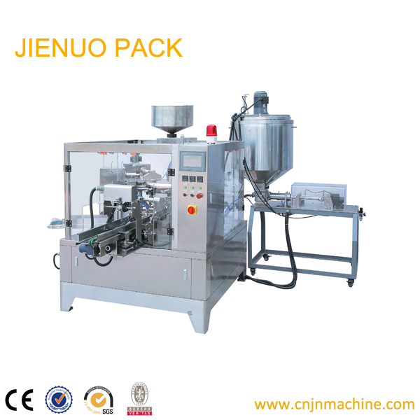 Automatic Rotary Premade Bags Pouch Liquid Packing Machine