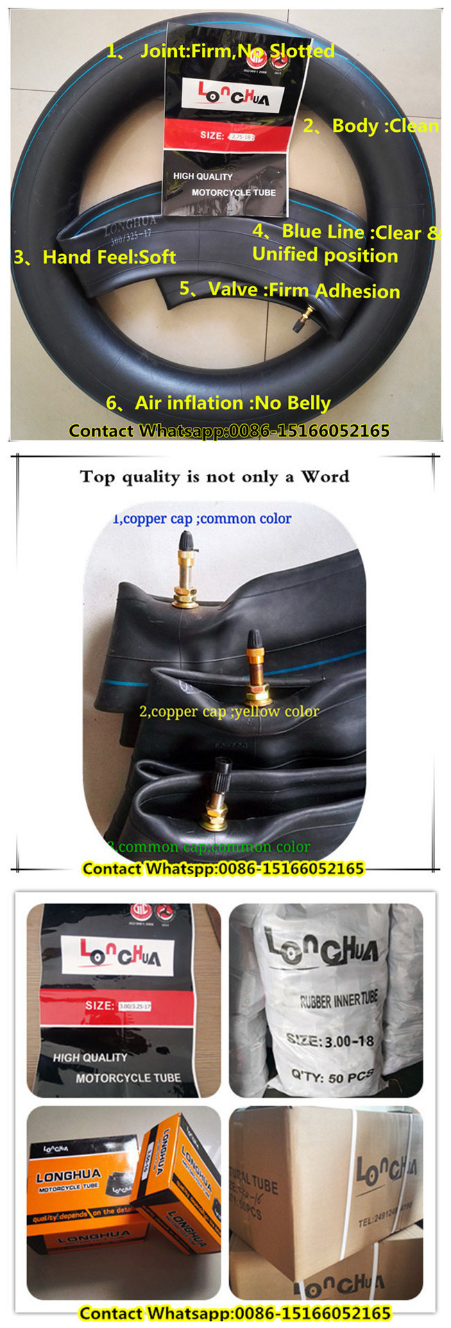 Professional Supplier High Quality Motorcycle Inner Tube (3.00-18)