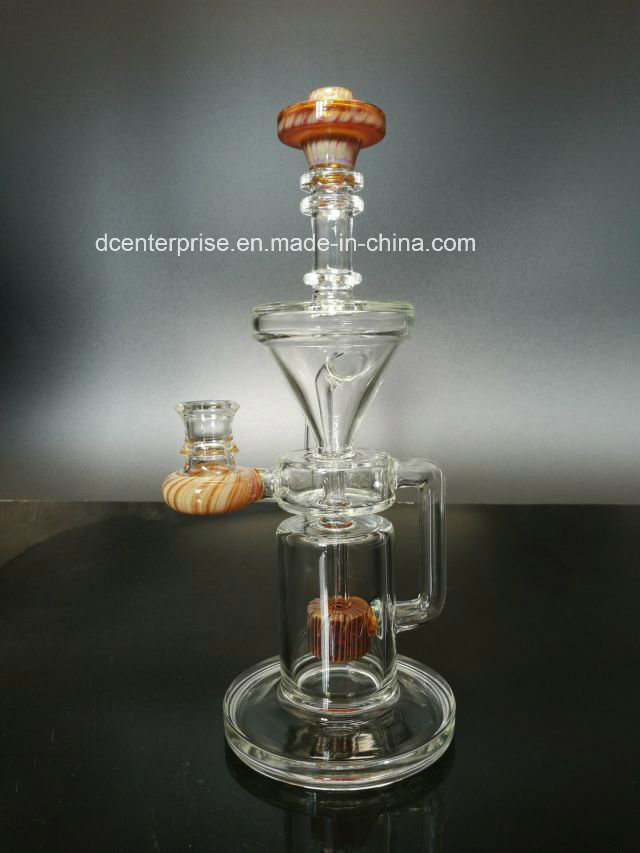 Glass Water Pipe Beaker Smoking Pipe with Shower Head