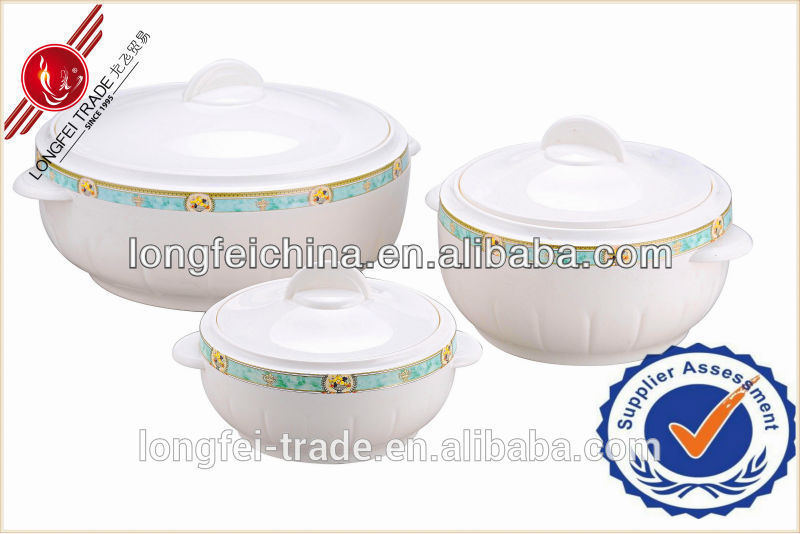 White Color High Quality 3 PCS Set High Grade Food Warmer Lunch Box