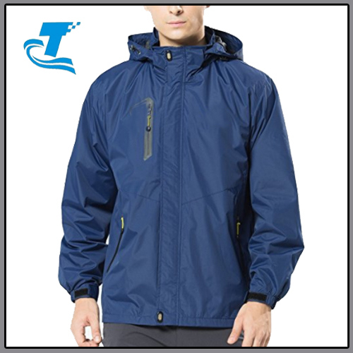 Men's Lightweight Waterproof Hooded Sports Rain Coat