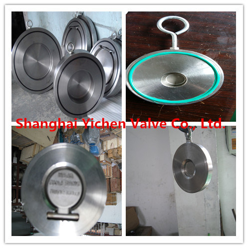 Spring Loaded Dual Plate Wafer Stainless Steel Check Valve (H76)