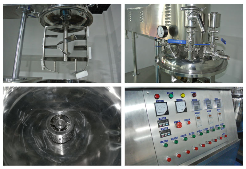 Fuluke Factory Product Face Cream 1000L Fixed Vacuum Homogenizing Mixer