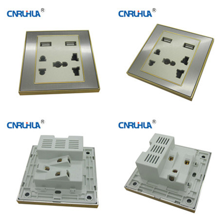 Top Sales High Quality German Wall Socket with USB Port