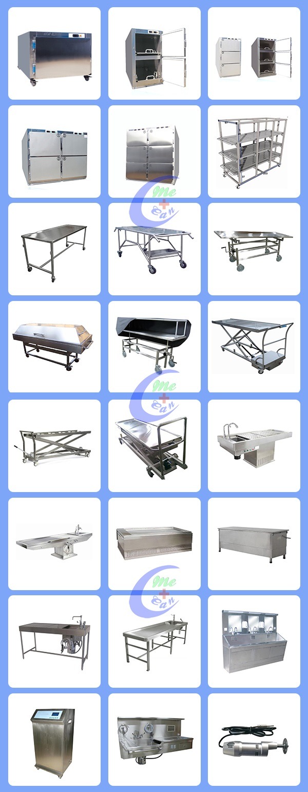 Low Price & Good Quality Stainless Steel Mortuary Coffin Trolley