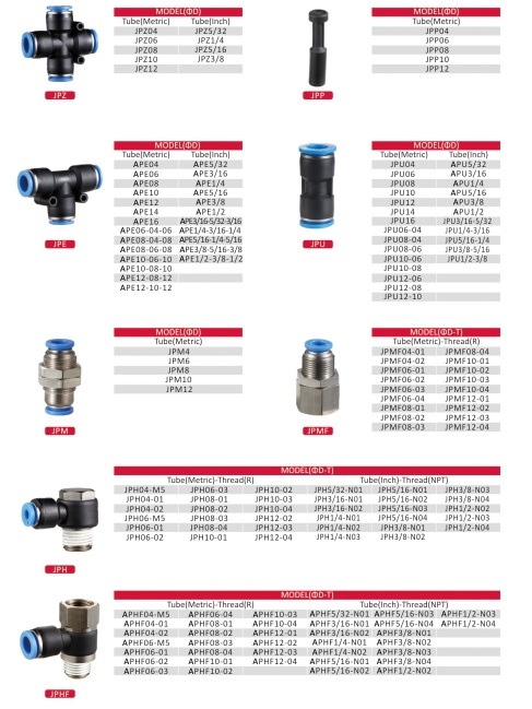 Jpl Pneumatic Tube Fittings