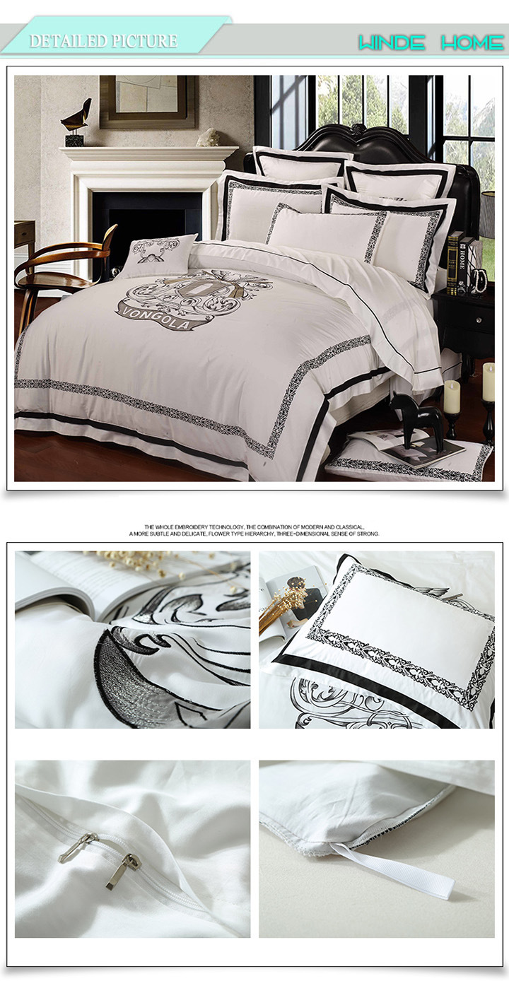 Luxury Duvet Cover Bedclothes Print 3/4PCS 6/8PCS Bed Sheet Bedding Set