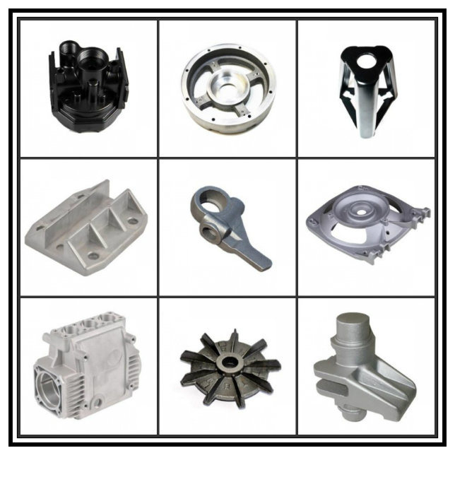 Flawless Aluminum Die Cast Metal Parts with Power Sprayed