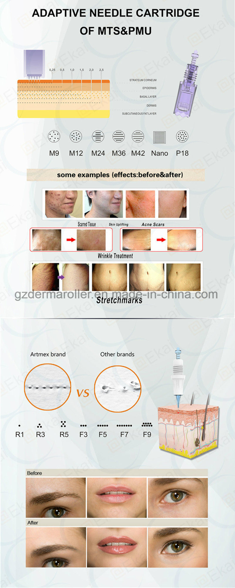 Screen Digital Permanent Makeup with Sliver Pen Artmex V6