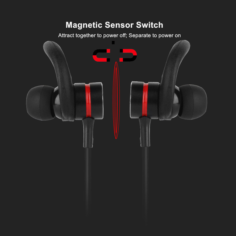 Magnetic Switch Stereo Wireless Bluetooth Earbuds Sweat-Resistance Comfortable to Wear
