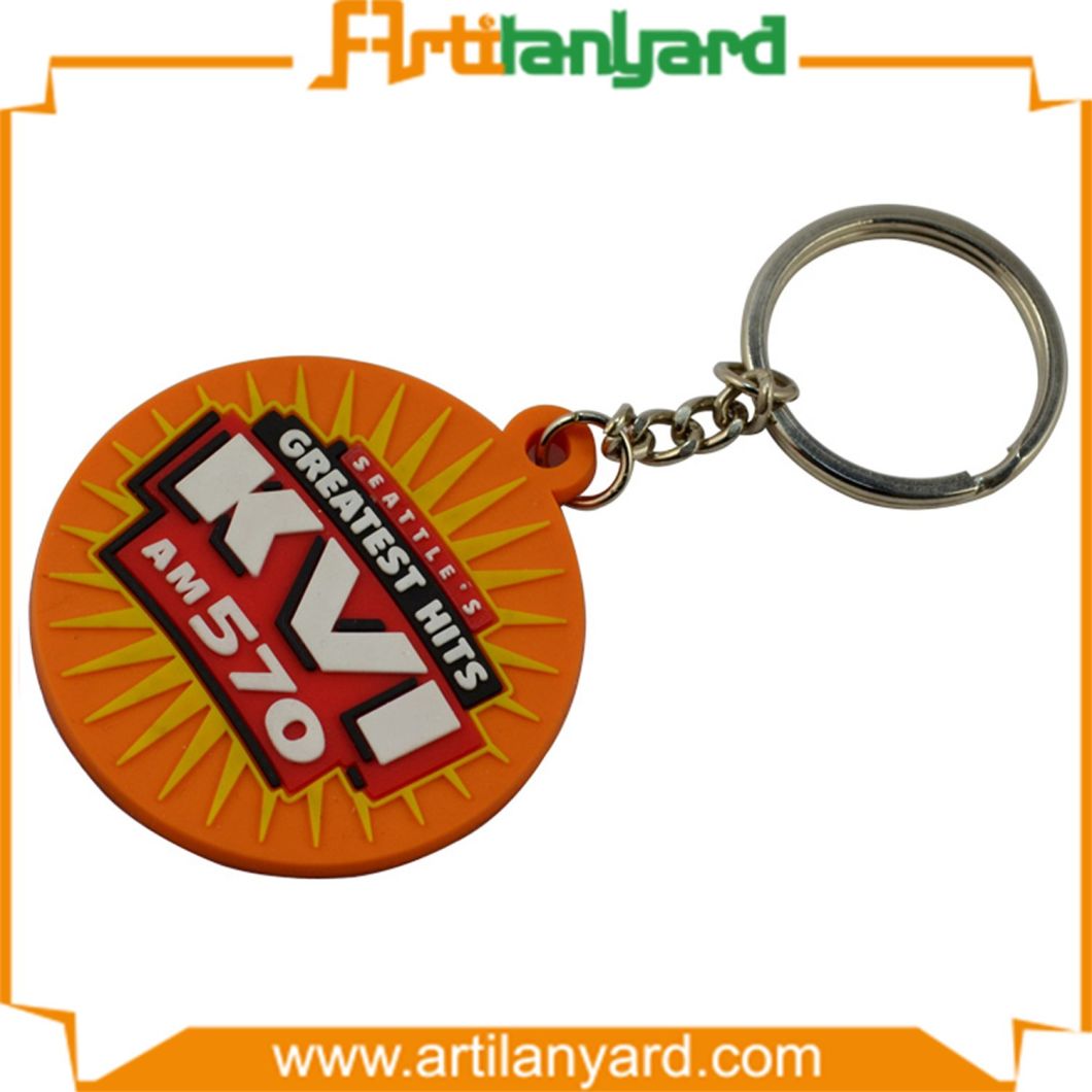 Customized Design Logo PVC Keychain