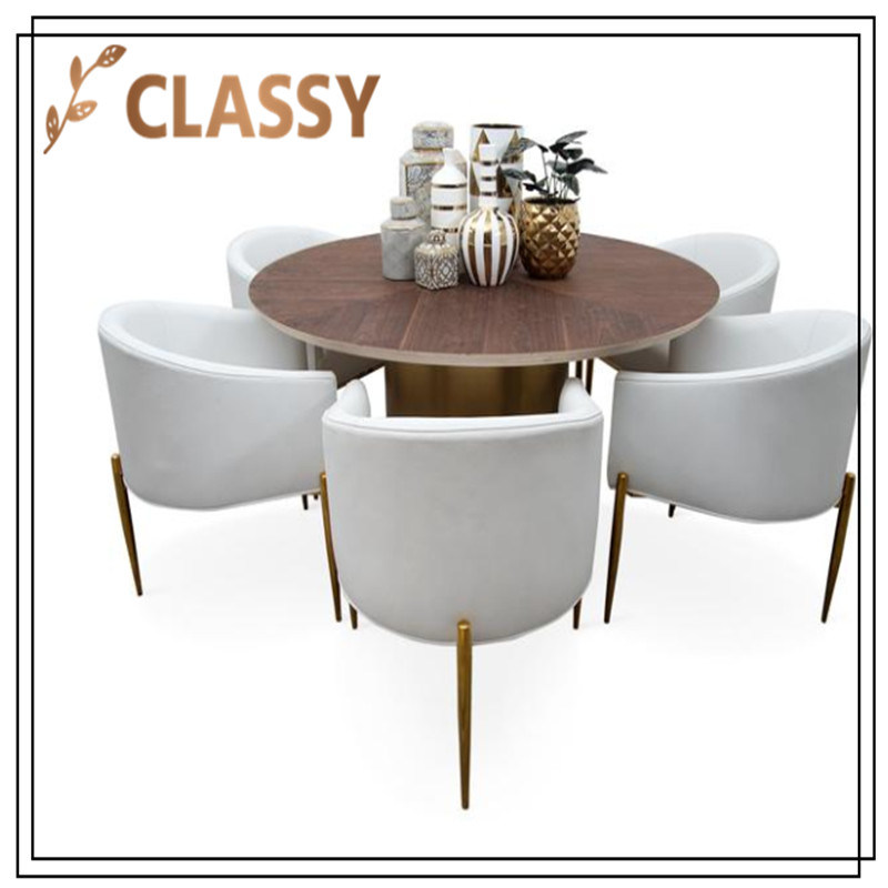 Retro Design Wooden Top Dining Table for Restaurant and Hotel