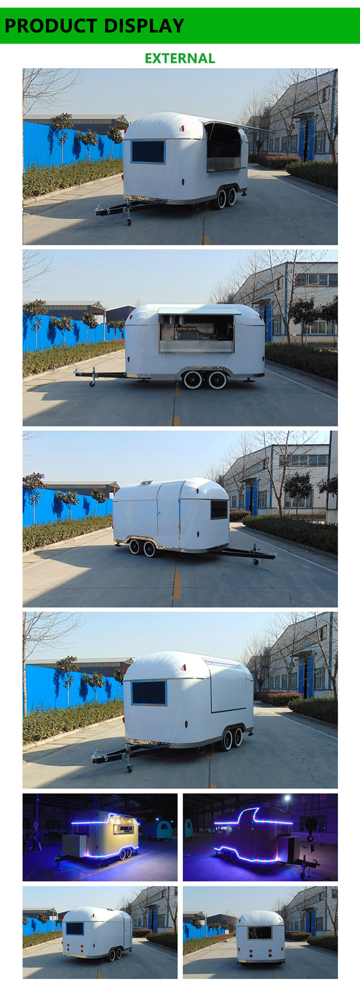 China Supply Multifunctional Food Van with Electric Generator