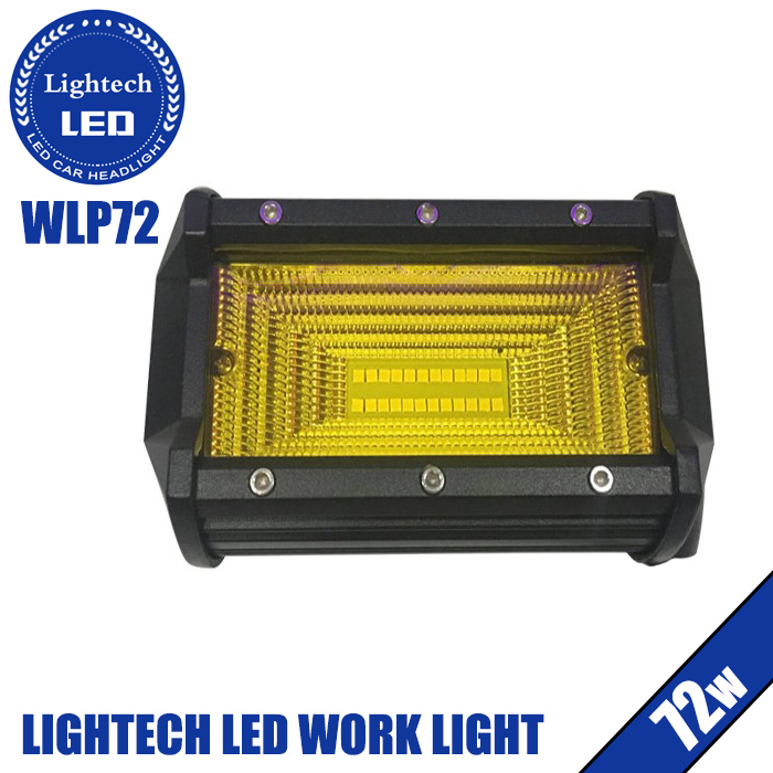 Lightech Auto Light System Dual Color Strobe Light 12V 6500K IP67 4X4 3 Inch LED Work Light