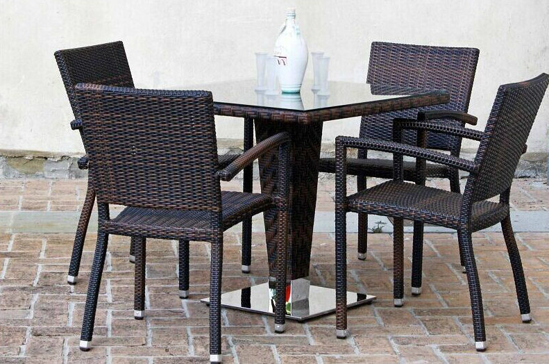 Hot Sale Outdoor Dining Table Garden Dining Rattan/Wicker Dining Table (TG-Z218)