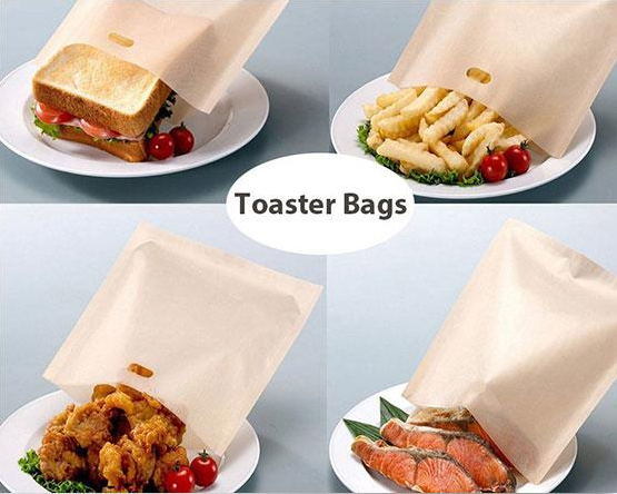 Reusable PTFE Oven Toaster Bag/ Toast Bag Fit for Toasters, Ovens