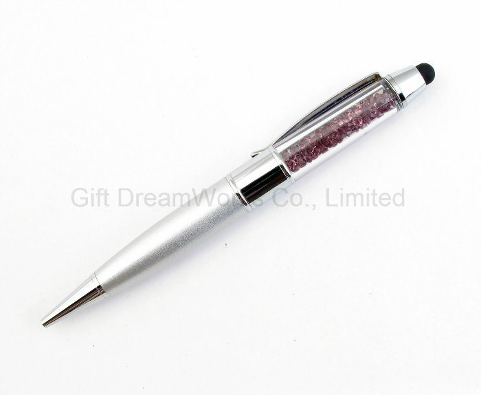 Crystal Pen and USB Flash Drive with Touch Style