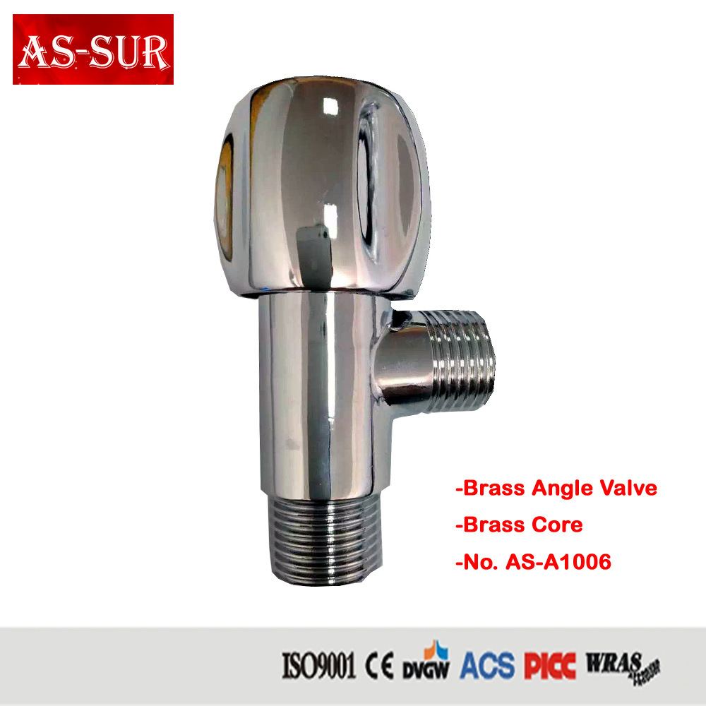 Brass Angle Valve with Ceramic Cartridge as-A1006