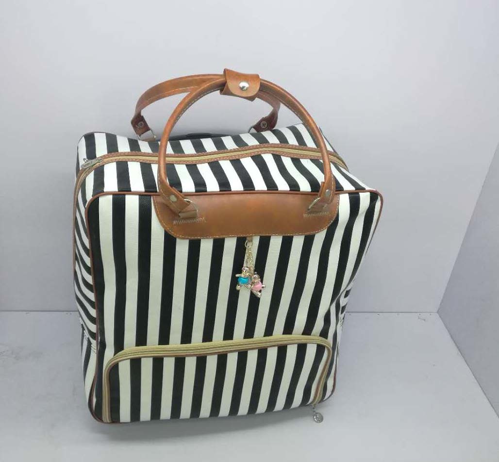 Travel Promotional Fashion Trolley Tote Handbags Wheeled Rolling Bag Luggage Case