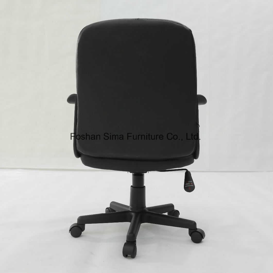 MID Back Faux Leather PU Vinyl Swivel Desk Office Staff Computer Chair