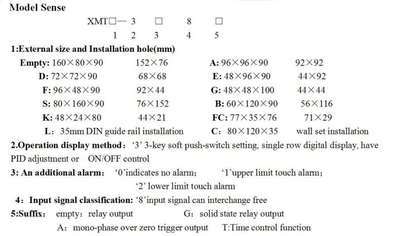 Yuyao Gongyi Meter Xmtg-308 Mold Pid Temperature Controller