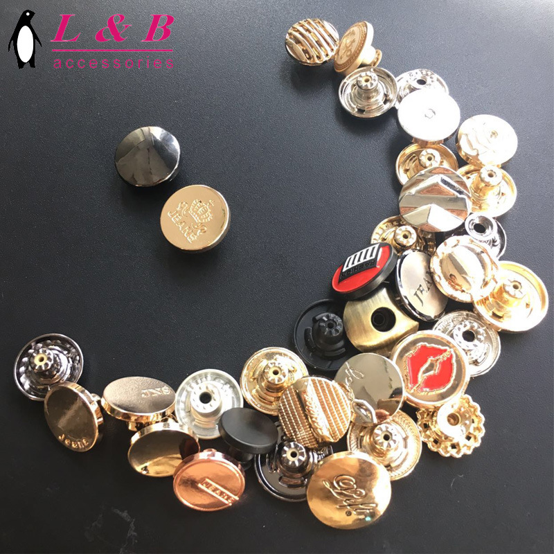 High Quality Denim Metal Jeans Shank Button