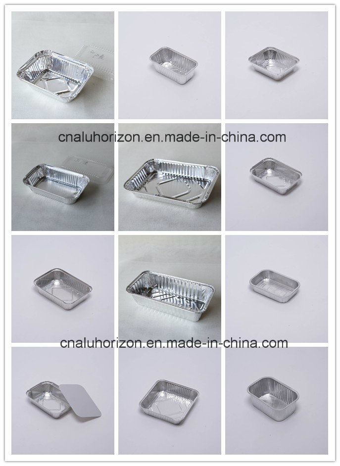 Disposable and Eco-Friendly Aluminum Foil Tray with Lid