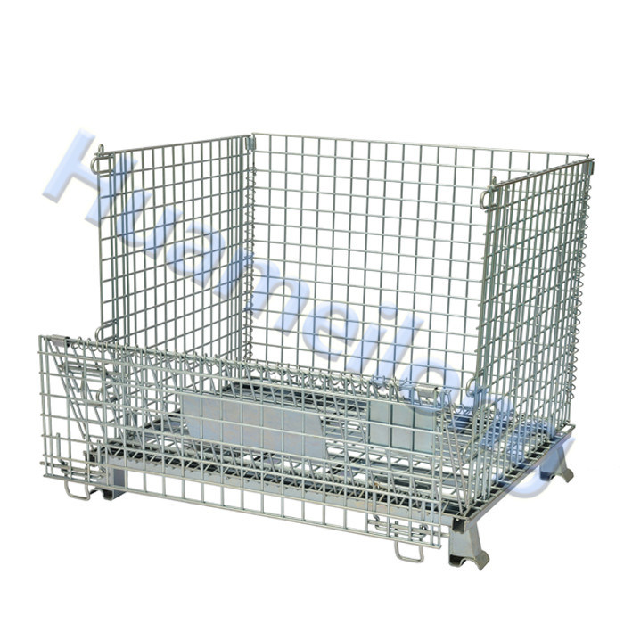 Hot Sale Logistic Wire Mesh Crate with Forklift and Lid