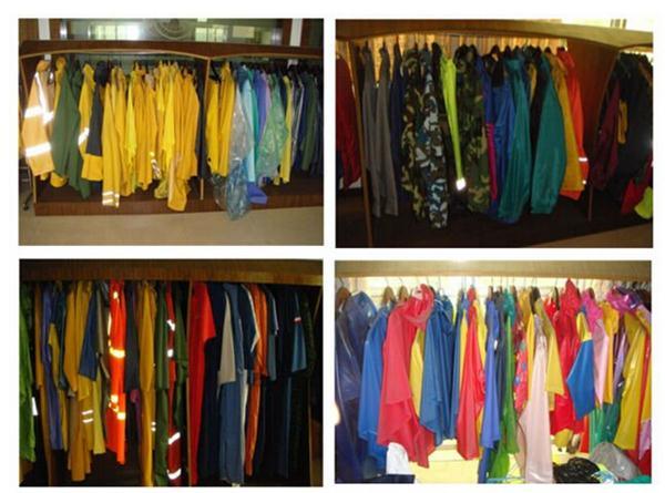 Yellow PVC/Polyester Men's Raincoat Rpp-049