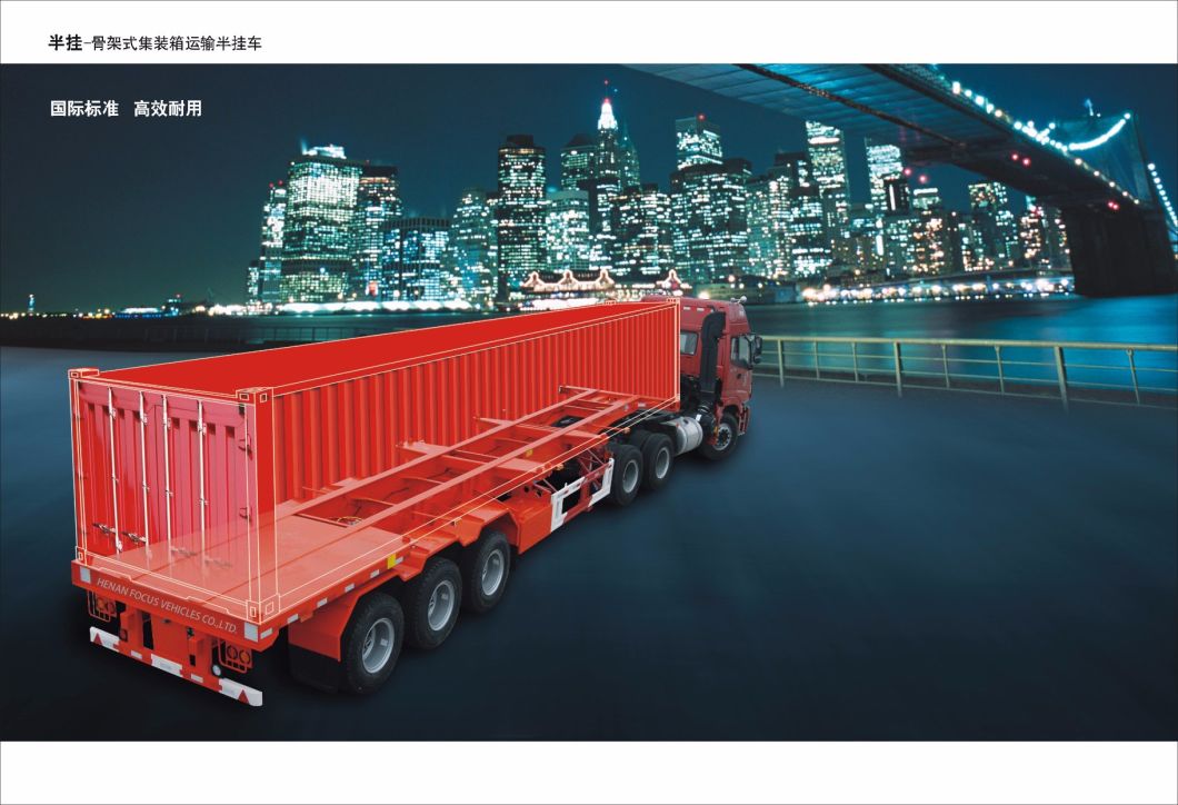 Container Chassis Long Vehicles, Transport for 20feet 40feet Container