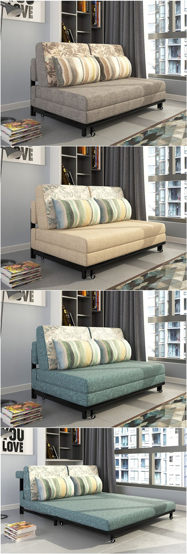 Home Living Room Sofa Bed 192*120cm