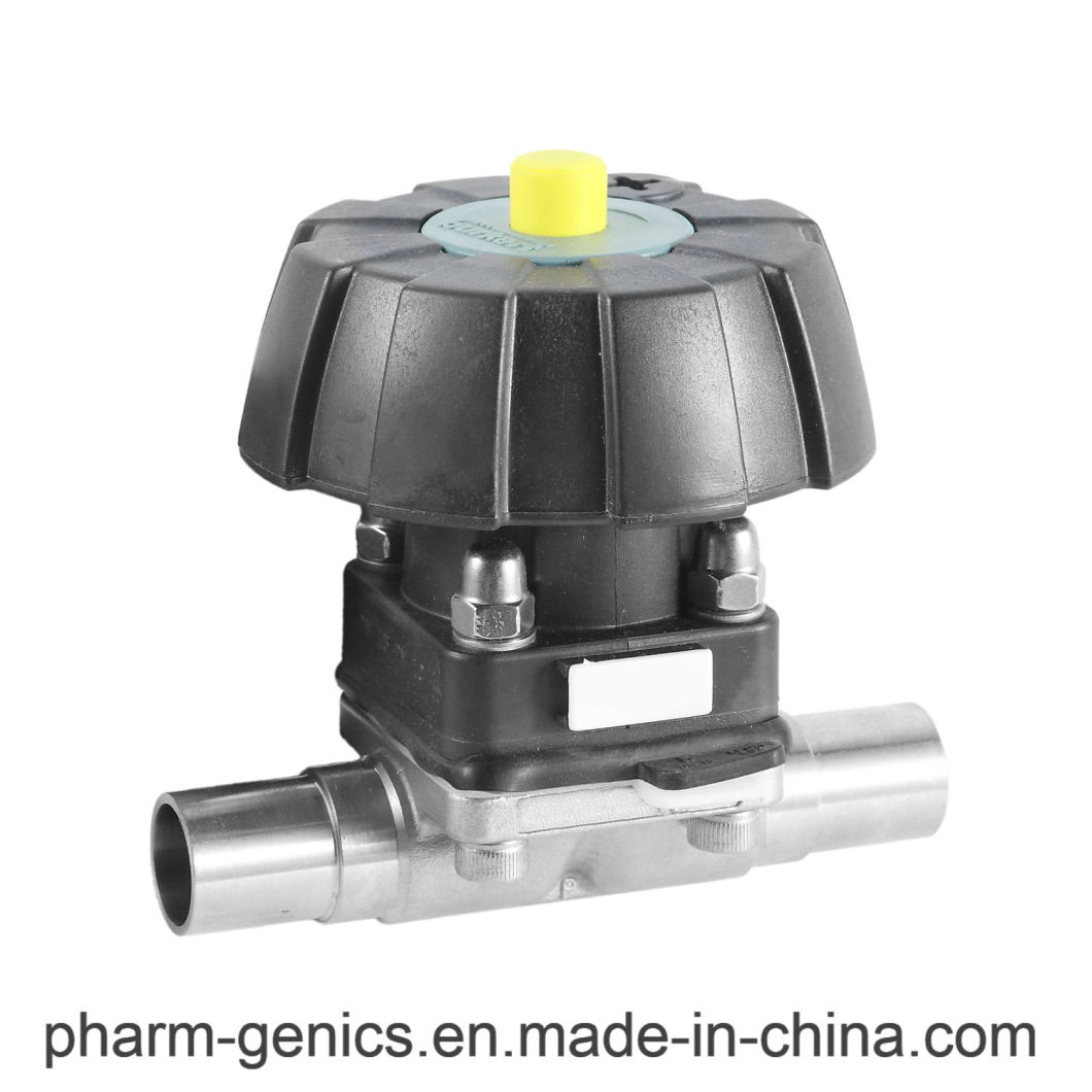 Stainless Steel 316L Diaphragm Valves of Mechanical Parts Using for Food Industry