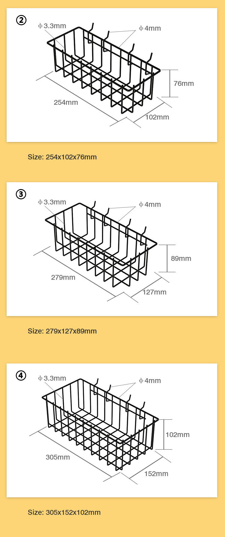 Hot Design Supermarket Gondola Display Shelf Basket