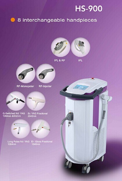 All in One IPL Laser RF ND YAG Laser Multifunction Laser Platform