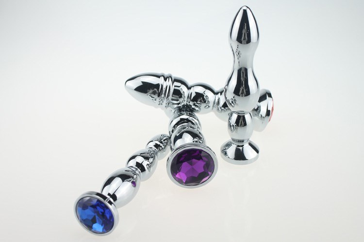 New Products Sex Toy Silver Stainless Steel Metal Anal Plug