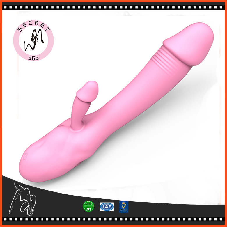 USB Rechargeable G Spot Silicone Vibrator Sex Toys for Woman