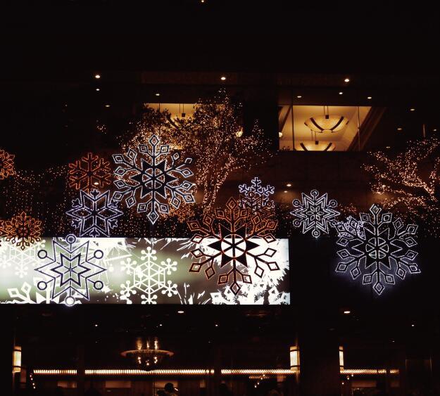 LED Snowflake Motif Light for Xmas Home Decoration