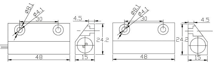 E-5Continents Metal door heavy duty magnetic contacts 5C-56