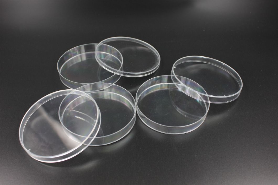 CE Approved Disposable Plastic Culture Petri Dish 90mm