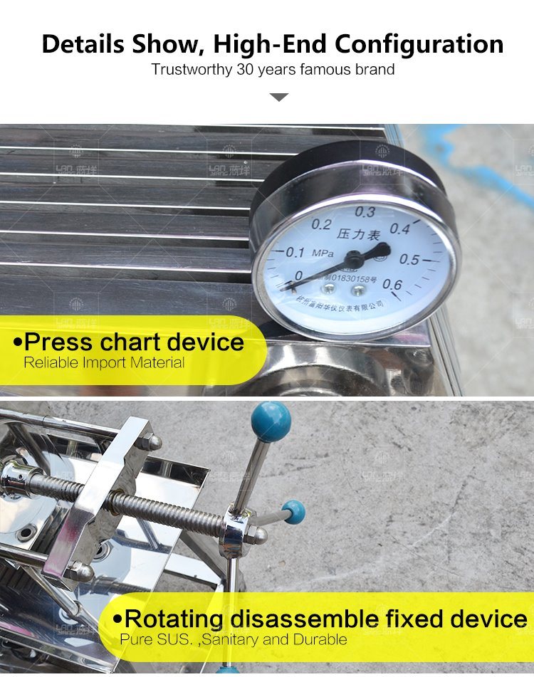 Stainless Cooking Oil Plate Frame Filter/Food Liquid Filter Machine