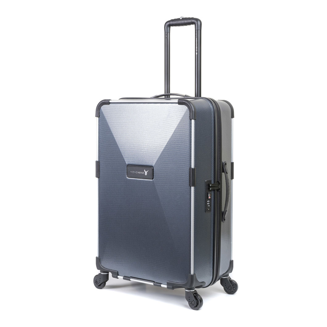 2018 New Design Good Quality PC+ Aluminium Alloy Trolley Luggage