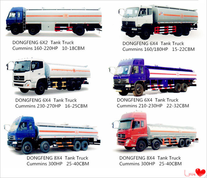 China Manufacture 4X2 Oil Truck Fuel Tank Truck for Sale