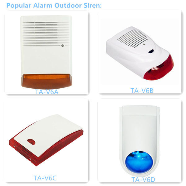 90-110 Time/Minute Strobe Frequency Security Alarm Outdoor Siren