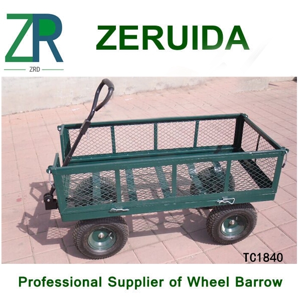 High Quality Steel Meshed Garden Tool Cart (TC4211)