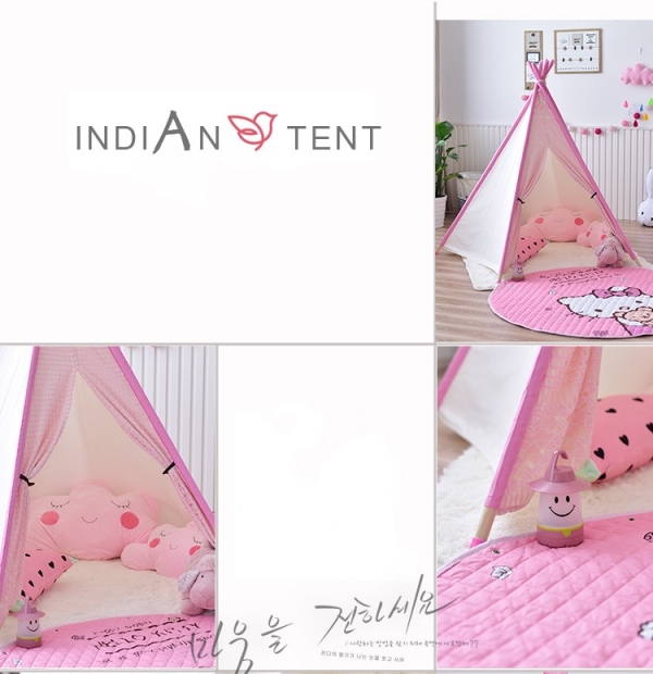 Kid's Foldable Teepee Play Tent, One Five Ploes Style