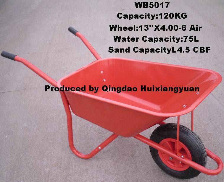 Wb5017 Garden Wheel Barrow, Galvanized Wheelbarrow