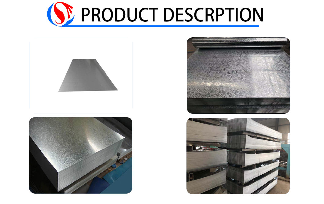 SPCC Dx51 Zinc Cold Rolled/Hot Dipped Galvanized Steel Sheet/Steel Plate for Structure Pipes