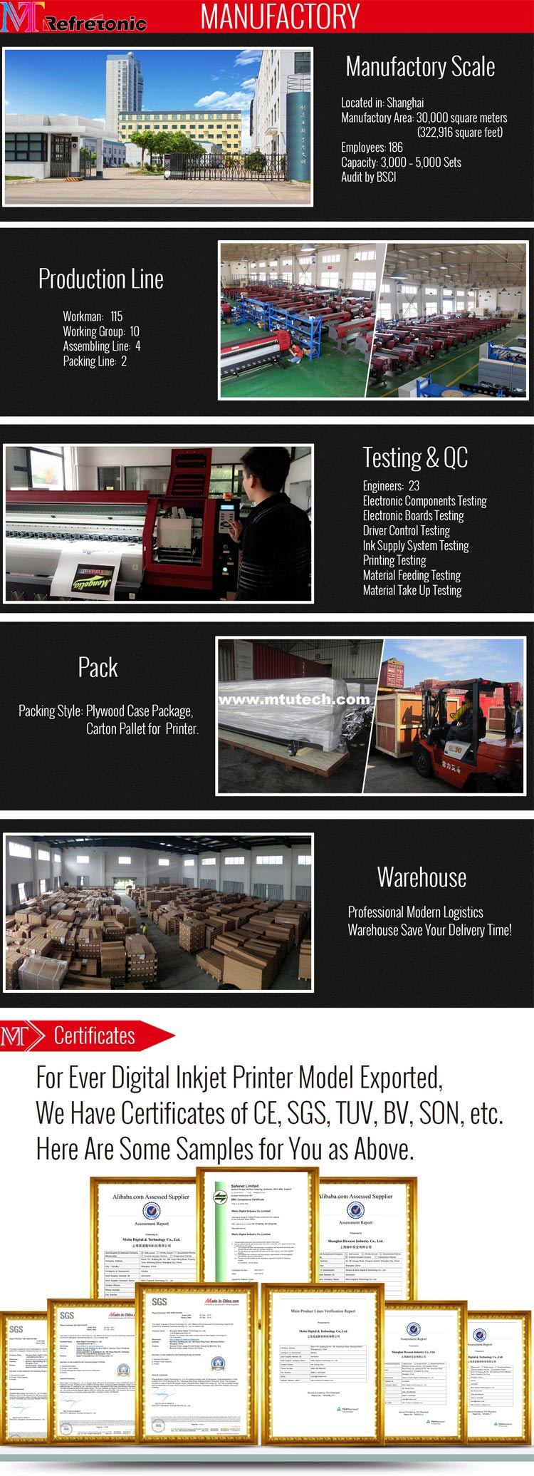 China Newest Wide Format UV Flatbed Printer Mt-UV2000 for Aluminum